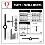 Milwaukee 49-22-5601 17PC Metric Tap and Die Set - 2