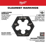 Milwaukee 49-22-5612 SAE Straight Flute Plug Tap and Drill Bit Set with Case (20 Piece Set) - 3