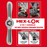 Milwaukee 49-22-5614 SAE and Metric Tap and Die PACKOUT Set with HEX-LOK 2-in-1 Handle (107 Piece) - 2