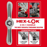 Milwaukee 49-22-5614 SAE and Metric Tap and Die PACKOUT Set with HEX-LOK 2-in-1 Handle (107 Piece) - 2