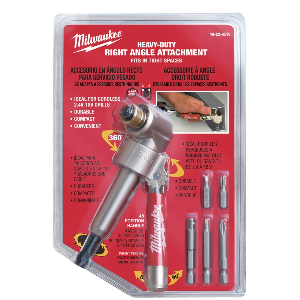 Milwaukee 49-22-8510 Right Angle Drill Attachment - 12