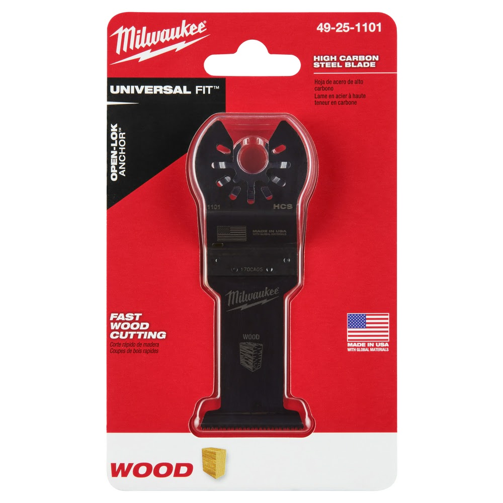 Milwaukee  49-25-1111 Milwaukee® OPEN-LOK™ 2-1/2" HCS WOOD BLADE 1PK - 9