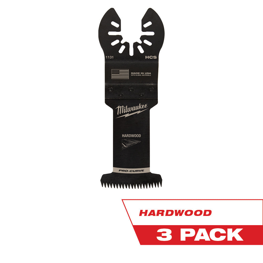 Milwaukee  49-25-1133 Milwaukee® OPEN-LOK™ 1-3/8" HCS JAPANESE TOOTH PRO-CURVE™ HARDWOOD BLADE 3PK