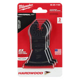 Milwaukee  49-25-1153 Milwaukee® OPEN-LOK™ 2-1/2" HCS JAPANESE TOOTH PRO-CURVE™ HARDWOOD BLADE 3PK - 10