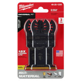 Milwaukee  49-25-1233 Milwaukee® OPEN-LOK™ 1-3/8" TITANIUM ENHANCED BI-METAL MULTI-MATERIAL BLADES 3PK - 10