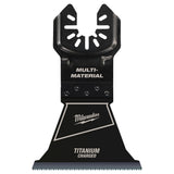 Milwaukee 49-25-1248 Open-Lok 2-1/2" Titanium Charged Bi-Metal Multi-Material Multi-Tool Blades 25Pk - 9