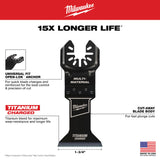 Milwaukee 49-25-1268 Open-Lok 1-3/4" Titanium Charged Bi-Metal Multi-Material Multi-Tool Blades 25Pk - 4