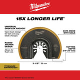 Milwaukee  49-25-1271 Milwaukee® OPEN-LOK™ 3-1/2" TITANIUM ENHANCED BI-METAL SEGMENTED BLADE 1PK - 7