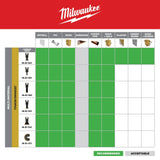 Milwaukee  49-25-1271 Milwaukee® OPEN-LOK™ 3-1/2" TITANIUM ENHANCED BI-METAL SEGMENTED BLADE 1PK - 9