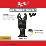 Milwaukee  49-25-1502 Milwaukee® OPEN-LOK™ 1-3/8" TITANIUM ENHANCED CARBIDE TEETH METAL BLADE 2PK - 5