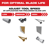 Milwaukee 49-25-1509 Open-Lok 1-3/8" Carbide Teeth Metal Multi-Tool Blades 10Pk - 6