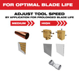 Milwaukee 49-25-1529 Open-Lok 1-3/8" Carbide Teeth Multi-Material Multi-Tool Blades 10Pk - 6