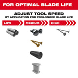 Milwaukee 49-25-1561 NITRUS CARBIDE Extreme Metal Universal Fit OPEN-LOK Multi-Tool Blade 1PK - 8