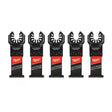 Milwaukee 49-25-1566 Nitrus Carbide OPEN-LOK Flush Cut Oscillating Multi-Tool Blades 1 3/8" x 0.042" (5 Pack)