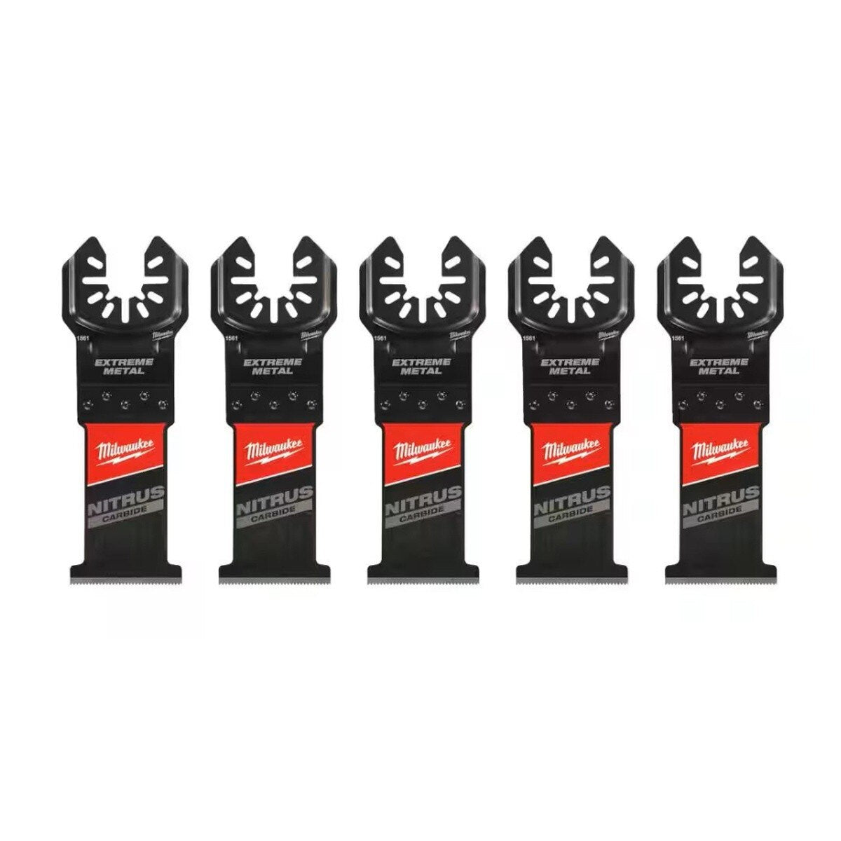Milwaukee 49-25-1566 Nitrus Carbide OPEN-LOK Flush Cut Oscillating Multi-Tool Blades 1 3/8" x 0.042" (5 Pack)