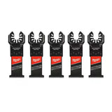 Milwaukee 49-25-1566 Nitrus Carbide OPEN-LOK Flush Cut Oscillating Multi-Tool Blades 1 3/8" x 0.042" (5 Pack)