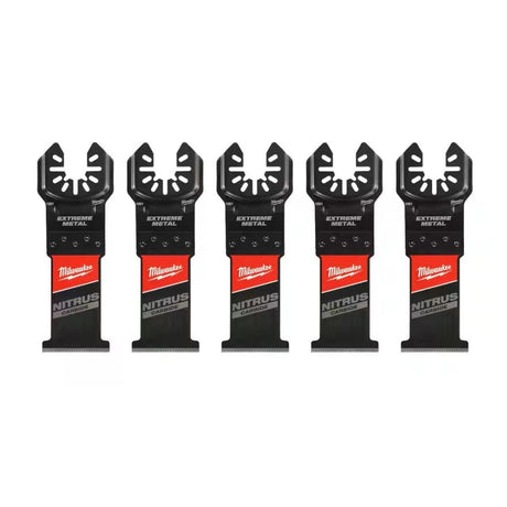 Milwaukee 49-25-1566 Nitrus Carbide OPEN-LOK Flush Cut Oscillating Multi-Tool Blades 1 3/8" x 0.042" (5 Pack)