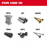 Milwaukee 49-25-1566 Nitrus Carbide OPEN-LOK Flush Cut Oscillating Multi-Tool Blades 1 3/8" x 0.042" (5 Pack) - 5