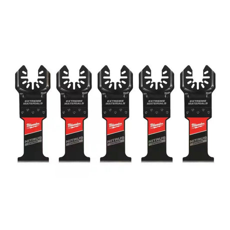 Milwaukee 49-25-1576 1-3/8" Nitrus Carbide Universal Fit Open-Lok Oscillating Multi-Tool Blade for Extreme Materials Cutting (5 Pack)