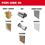 Milwaukee 49-25-1576 1-3/8" Nitrus Carbide Universal Fit Open-Lok Oscillating Multi-Tool Blade for Extreme Materials Cutting (5 Pack) - 5