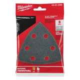 Milwaukee  49-25-2080 Milwaukee® 3-1/2" 80 GRIT TRIANGLE SANDPAPER 6PK - 8