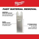 Milwaukee  49-25-2231 Milwaukee® OPEN-LOK™ STRAIGHT SEALANT CUTTING BLADE 5PK - 7