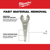 Milwaukee  49-25-2241 Milwaukee® OPEN-LOK™ TAPERED SEALANT CUTTING BLADE 5PK - 7