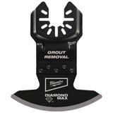 Milwaukee 49-25-2275 Open-Lok Diamond Max Diamond Grit Grout Removal Multi-Tool Blade 5Pk - 7