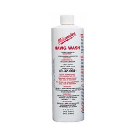 Milwaukee 49-32-0081 Hawg Wash 16oz Bottle Water Soluble Cutting Fluid