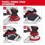 Milwaukee 49-36-2583 6" Hook and Loop Sander Backing Pad - Soft - 3