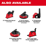 Milwaukee 49-40-6205 5 in. Cutting Dust Shroud for 4-1/2 in. to 7 in. AC/DC Angle Grinders - 5