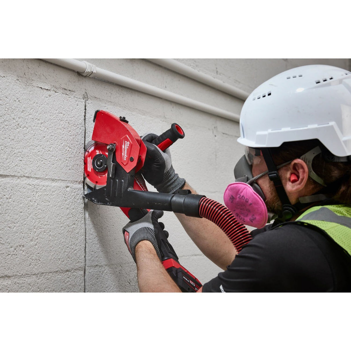 Milwaukee 49-40-6215 6 in. Tuckpointing Dust Shroud Grinder Attachment for 4-1/2 in. to 7 in. AC/DC Angle Grinders - 3