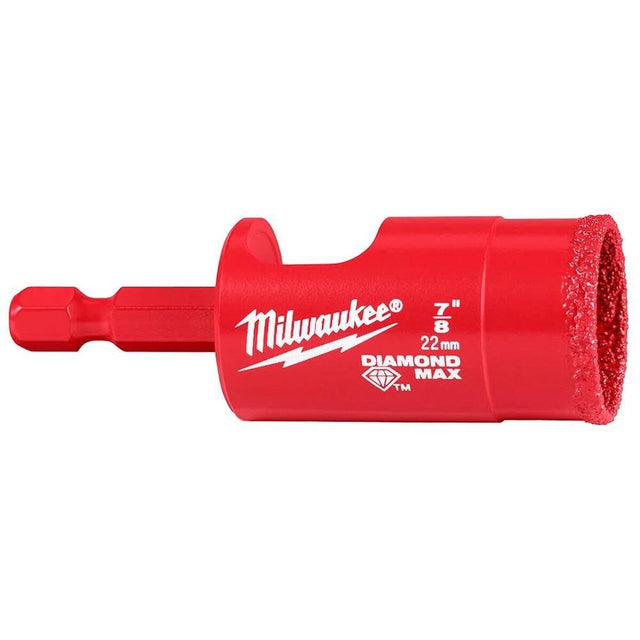 Milwaukee 49-56-0516 7/8 in Diamond Max Hole Saw Bit for Tile and Natural Stone