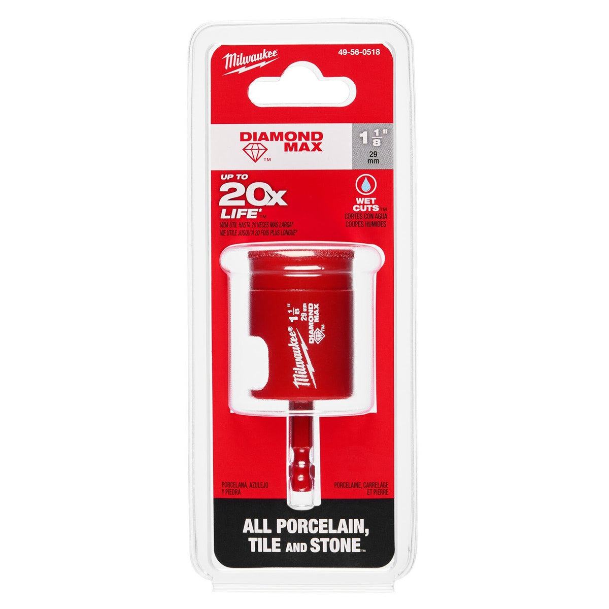 Milwaukee 49-56-0518 1-1/8" Diamond Max Hole Saw Bit - 9