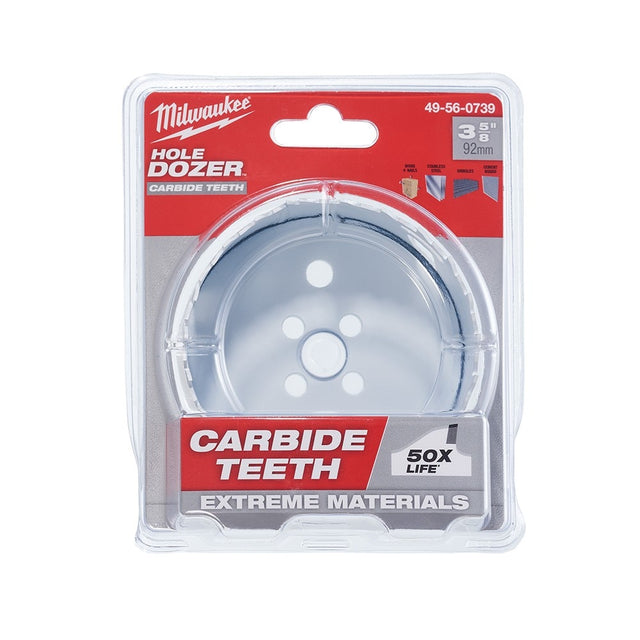Milwaukee 49-56-0739 3-5/8" HOLE DOZER™ with Carbide Teeth Hole Saw