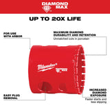 Milwaukee 49-56-5641 1-3/4" Diamond Max Hole Saw - 4