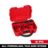 Milwaukee 49-56-5730 Diamond Max Hole Saw Set - 6 Piece for Porcelain and Stone - 3