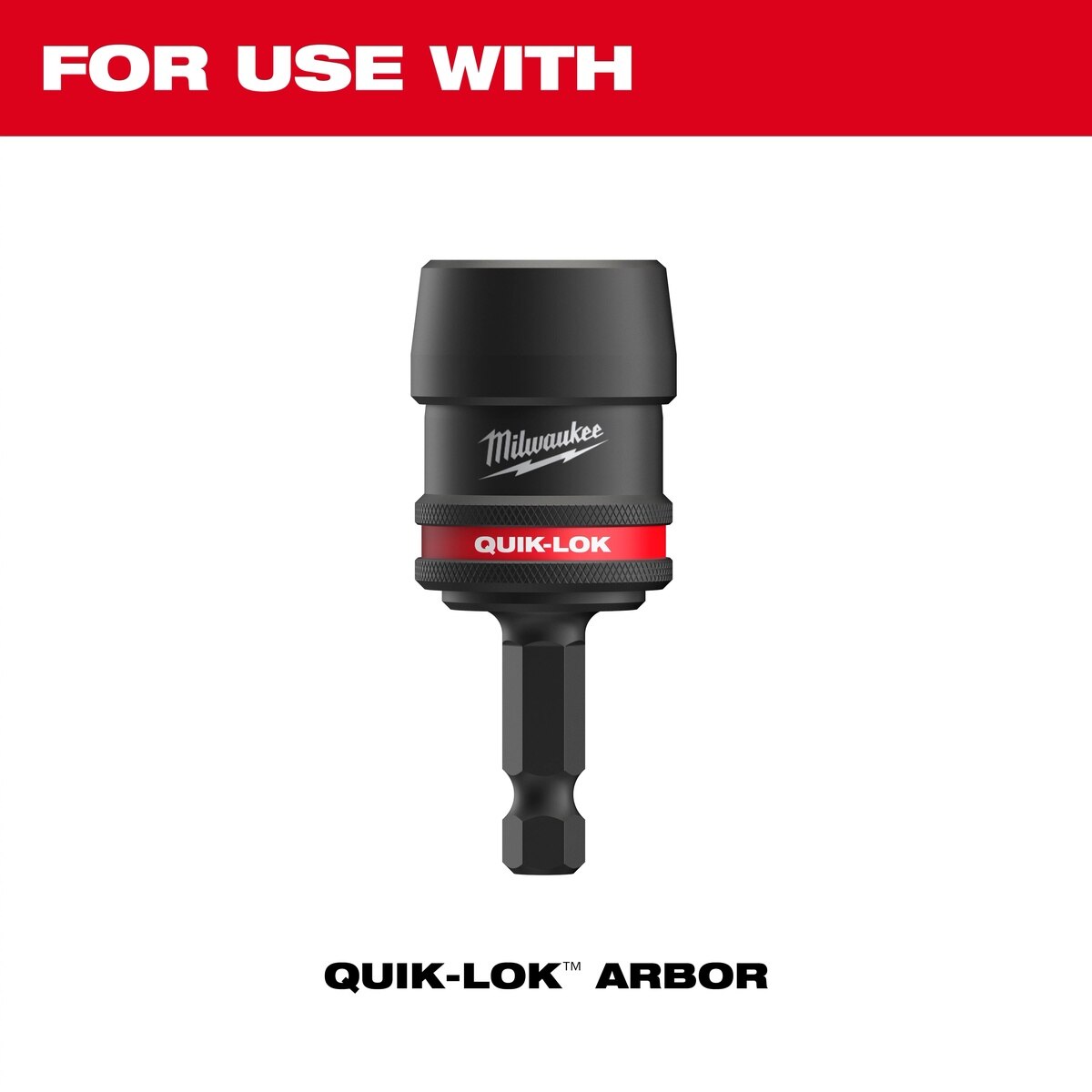 Milwaukee 49-56-7576 Hole Enlargement Thread Adapter for QUIK-LOK Hole Saw Arbors - 5