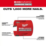 Milwaukee 49-56-9520 2-9/16" BIG HAWG Carbide Teeth Hole Saw with Arbor (2 Piece) - 3