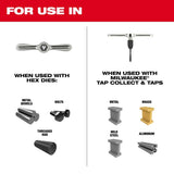 Milwaukee 49-57-5002 Hex-LOK 2-in-1 Tap and Die Threading Handle - 3