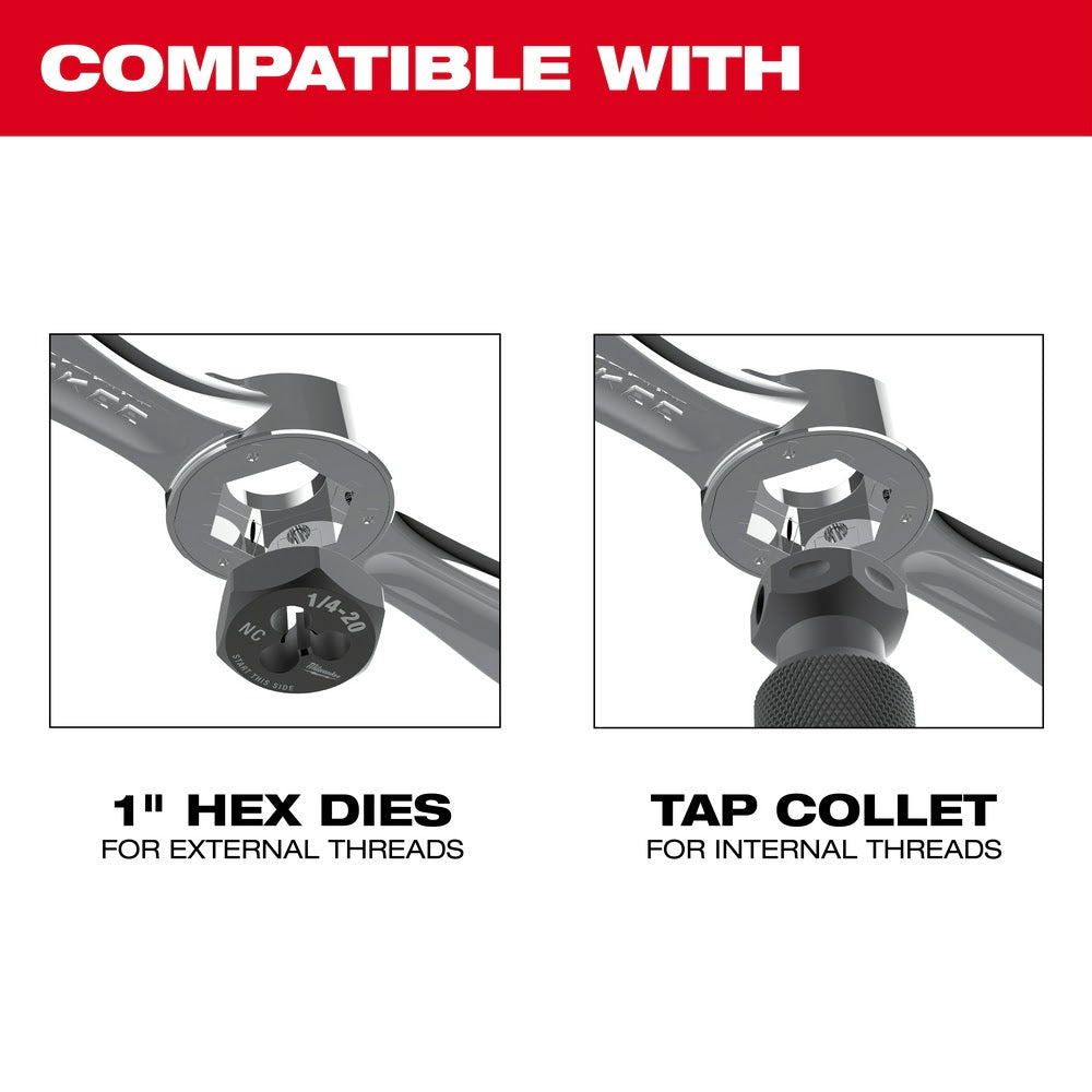 Milwaukee 49-57-5003 Hex-LOK 2-in-1 Tap and Die Threading Handle & Tap Collet - 2