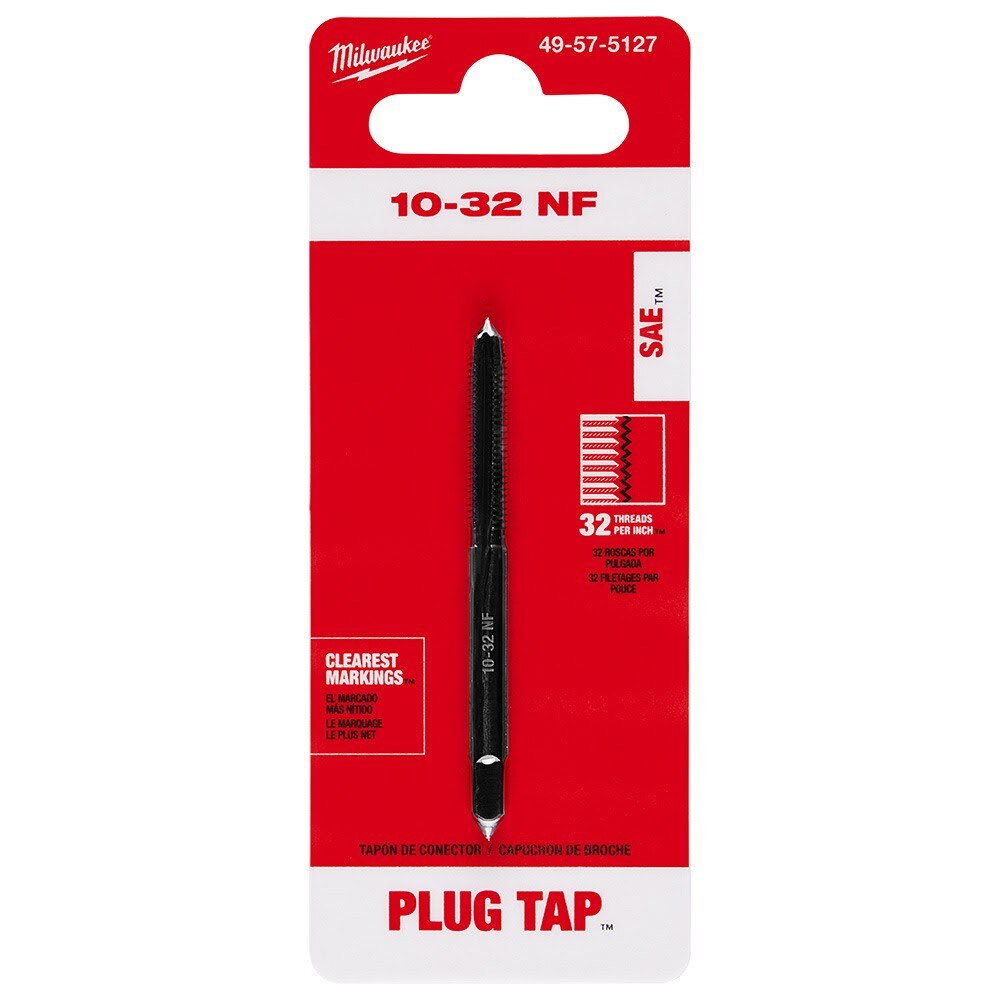 Milwaukee 49-57-5127 10-32 NF Straight Flute Plug Tap - 12