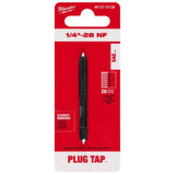 Milwaukee 49-57-5138 1/4"-28 NF Straight Flute Plug Tap - 12