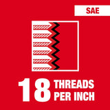 Milwaukee 49-57-5191 1/4"-18 NPT Straight Flute Taper Tap - 2