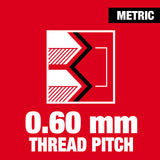 Milwaukee 49-57-5310 M3-0.60 mm 1-Inch Hex Threading Die - 2