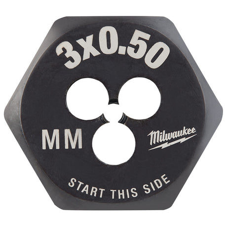 Milwaukee 49-57-5311 M3-0.50 mm 1-Inch Hex Threading Die