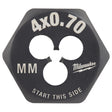 Milwaukee 49-57-5319 M4-0.70 mm 1-Inch Hex Threading Die