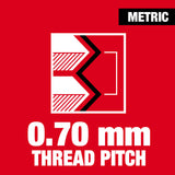 Milwaukee 49-57-5319 M4-0.70 mm 1-Inch Hex Threading Die - 2