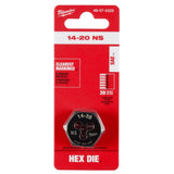 Milwaukee 49-57-5333 14-20 NS 1-Inch Hex Threading Die - 11