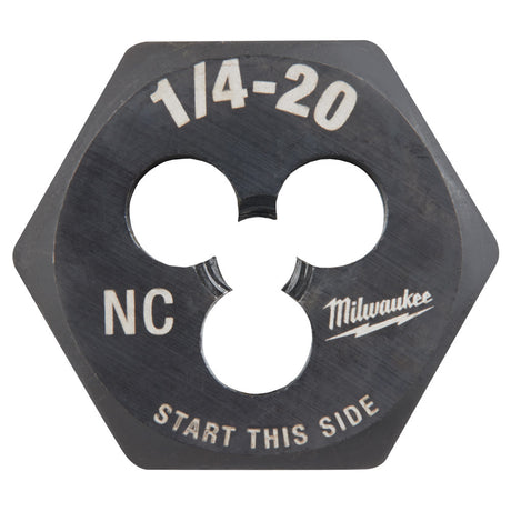 Milwaukee 49-57-5334 1/4"-20 NC 1-Inch Hex Threading Die